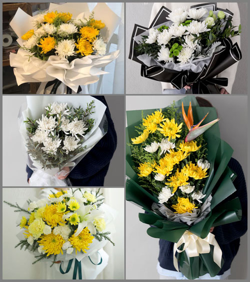 浙江省丽水缙云县溶江乡洪坑桥村白事花束代送